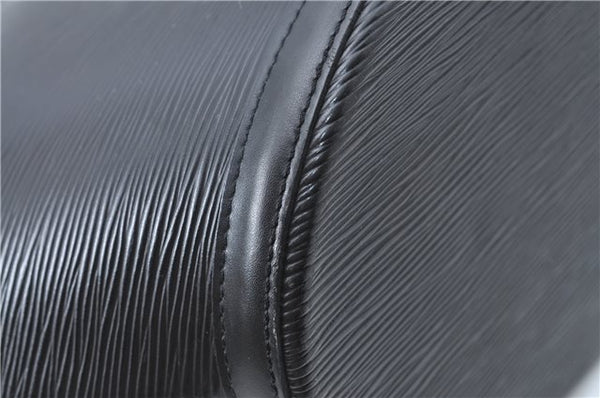 Auth Louis Vuitton Epi Saint Jacques Shopping Shoulder Bag Black M52262 LV J1330