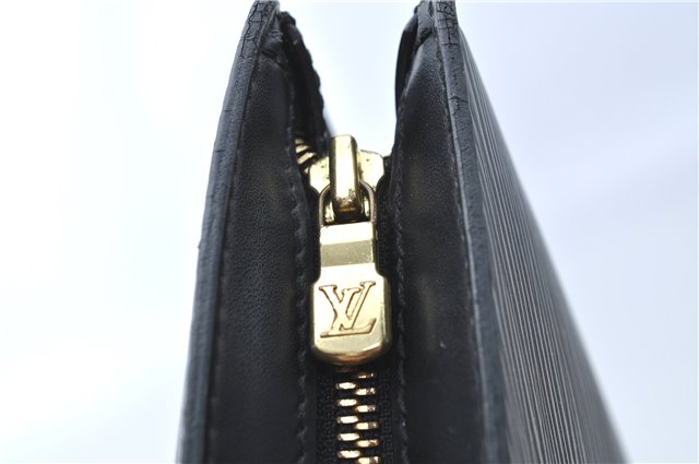Auth Louis Vuitton Epi Saint Jacques Shopping Shoulder Bag Black M52262 LV J1330