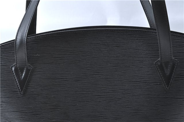 Auth Louis Vuitton Epi Saint Jacques Shopping Shoulder Bag Black M52262 LV J1330