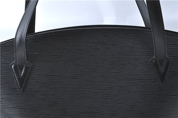 Auth Louis Vuitton Epi Saint Jacques Shopping Shoulder Bag Black M52262 LV J1330