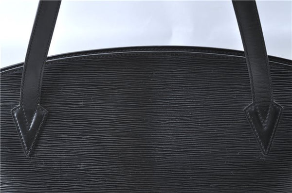 Auth Louis Vuitton Epi Saint Jacques Shopping Shoulder Bag Black M52262 LV J1330