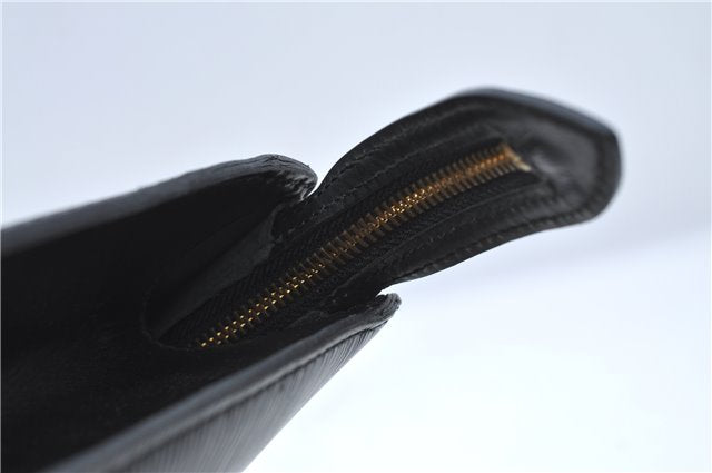 Auth Louis Vuitton Epi Saint Jacques Shopping Shoulder Bag Black M52262 LV J1330