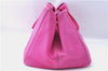 Authentic PRADA Canapa L Canvas Tote Hand Bag Canvas Pink J1331