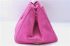 Authentic PRADA Canapa L Canvas Tote Hand Bag Canvas Pink J1331