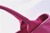 Authentic PRADA Canapa L Canvas Tote Hand Bag Canvas Pink J1331
