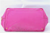 Authentic PRADA Canapa L Canvas Tote Hand Bag Canvas Pink J1331