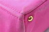 Authentic PRADA Canapa L Canvas Tote Hand Bag Canvas Pink J1331