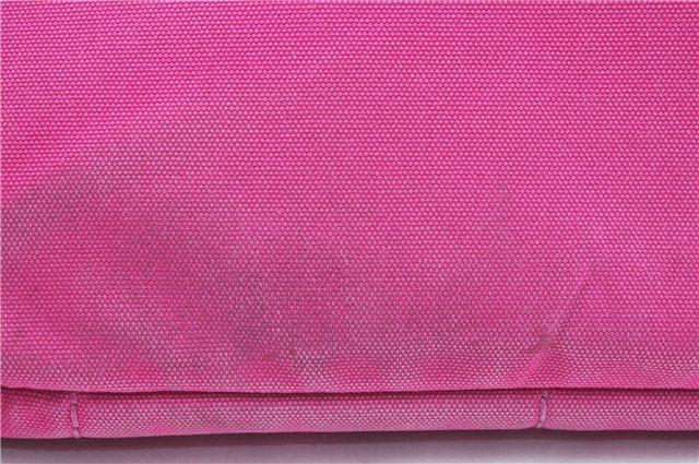 Authentic PRADA Canapa L Canvas Tote Hand Bag Canvas Pink J1331