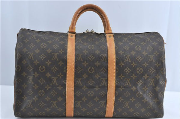 Authentic Louis Vuitton Monogram Keepall 50 Travel Boston Bag M41426 LV J1333