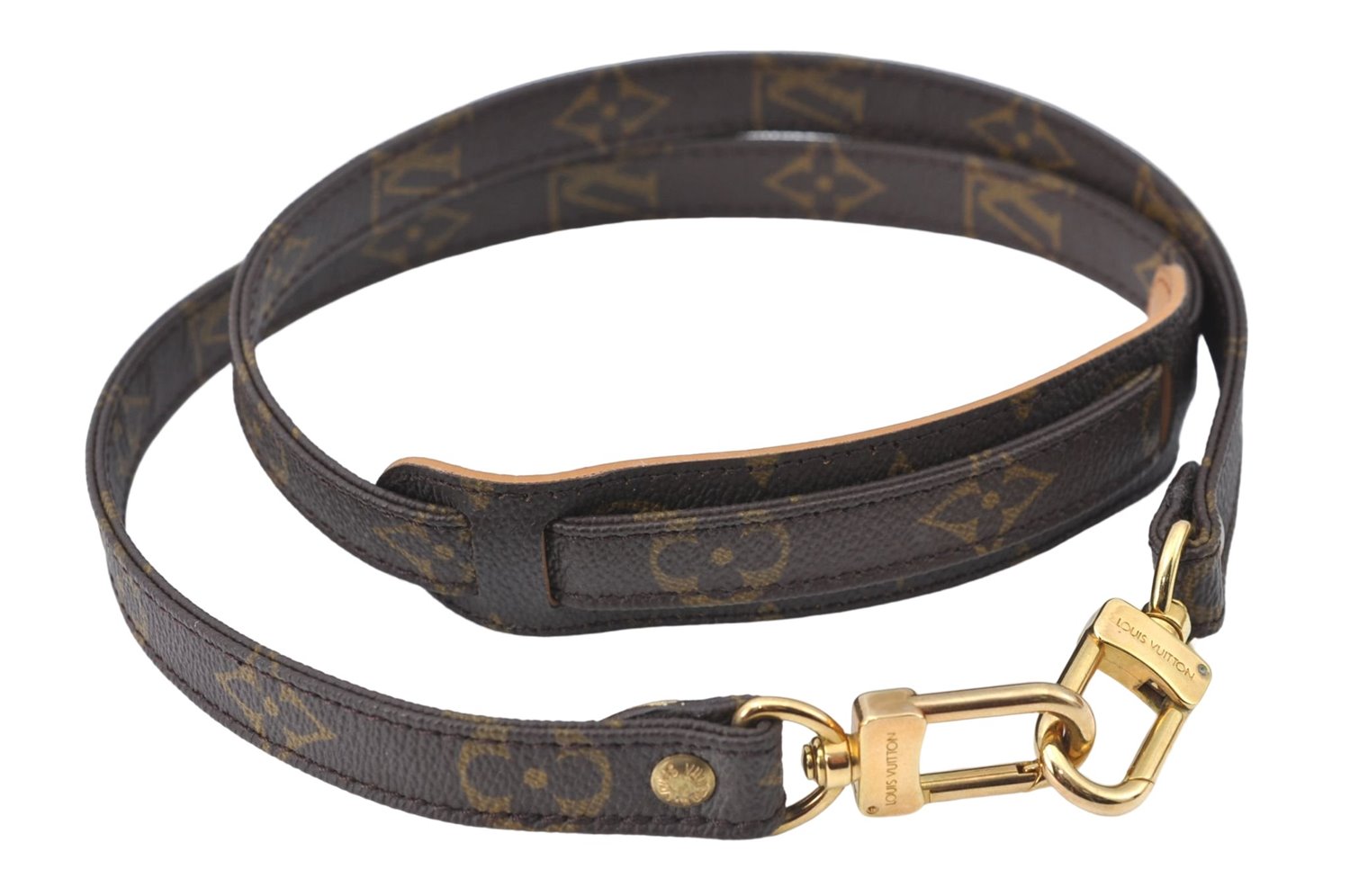 Authentic Louis Vuitton Monogram Brown Shoulder Strap 90.5cm 35.6