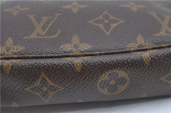 Auth Louis Vuitton Monogram Pochette Accessoires Shoulder Cross Body Pouch J1337