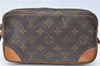 Auth Louis Vuitton Monogram Marly Dragonne PM Clutch Hand Bag M51827 LV J1338