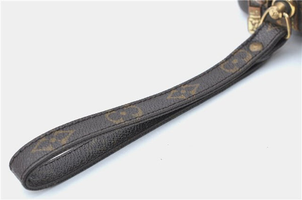 Auth Louis Vuitton Monogram Marly Dragonne PM Clutch Hand Bag M51827 LV J1338