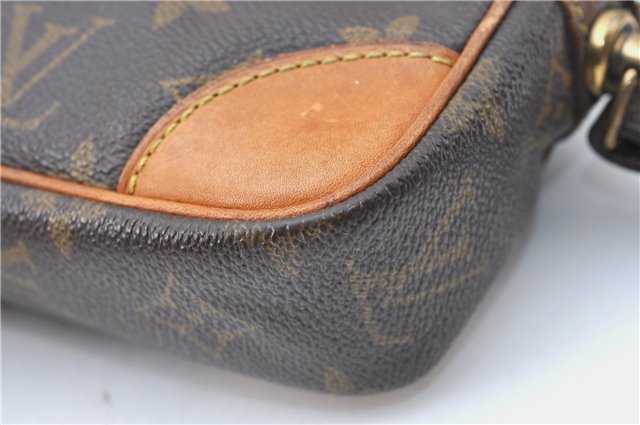 Auth Louis Vuitton Monogram Marly Dragonne PM Clutch Hand Bag M51827 LV J1338