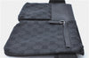 Authentic GUCCI Waist Body Bag Purse GG Canvas Leather 28566 Black J1344