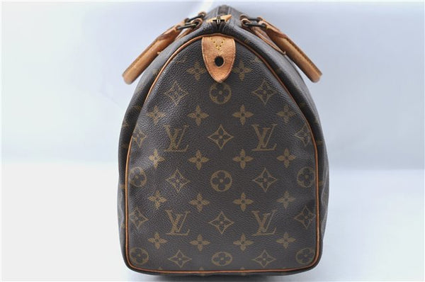 Authentic Louis Vuitton Monogram Speedy 35 Hand Boston Bag M41524 LV J1345