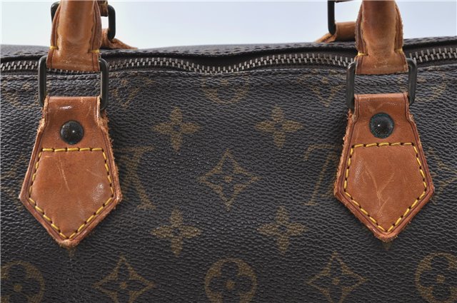 Authentic Louis Vuitton Monogram Speedy 35 Hand Boston Bag M41524 LV J1345