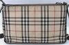 Authentic BURBERRY Nova Check Shoulder Cross Body Bag Nylon Leather Beige J1349