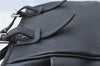 Authentic BURBERRY Vintage Leather Hand Tote Bag Black J1356