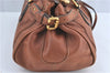 Authentic Chloe Paddington Leather Shoulder Hand Bag Purse Brown J1359