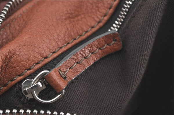 Authentic Chloe Paddington Leather Shoulder Hand Bag Purse Brown J1359