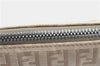 Auth FENDI Zucchino Shoulder Cross Body Bag Purse Canvas Leather Beige J1362