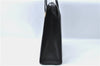 Authentic BURBERRY Vintage Leather Shoulder Tote Bag Black J1366