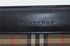 Authentic BURBERRY Vintage Leather Shoulder Tote Bag Black J1366