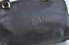 Authentic PRADA Leather Nappa Shoulder Hand Bag Purse Black J1368