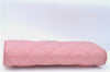 Authentic CHANEL Lamb Skin Matelasse Long Wallet Purse Light Pink CC Box J1371