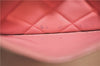 Authentic CHANEL Lamb Skin Matelasse Long Wallet Purse Light Pink CC Box J1371