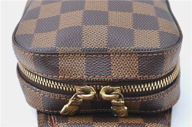 Authentic Louis Vuitton Damier Geronimos Waist Body Bag N51994 LV J1372