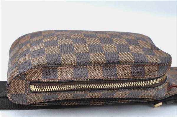 Authentic Louis Vuitton Damier Geronimos Waist Body Bag N51994 LV J1372