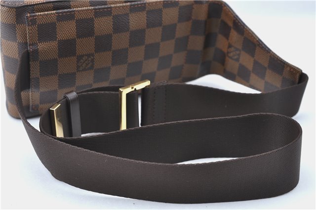 Authentic Louis Vuitton Damier Geronimos Waist Body Bag N51994 LV J1372