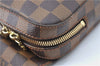 Authentic Louis Vuitton Damier Geronimos Waist Body Bag N51994 LV J1372