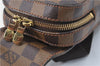 Authentic Louis Vuitton Damier Geronimos Waist Body Bag N51994 LV J1372