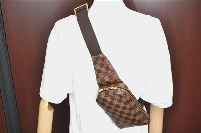 Authentic Louis Vuitton Damier Geronimos Waist Body Bag N51994 LV J1372