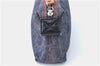 Authentic Christian Dior Trotter Pouch Purse Denim Leather Navy Blue J1376