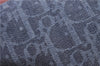 Authentic Christian Dior Trotter Pouch Purse Denim Leather Navy Blue J1376