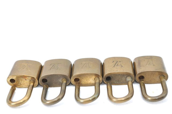 Authentic Louis Vuitton Padlock Gold 10Set LV J1381