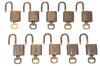 Authentic Louis Vuitton Padlock & Keys 10Set LV J1382