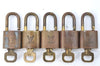 Authentic Louis Vuitton Padlock & Keys 10Set LV J1382