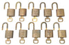 Authentic Louis Vuitton Padlock & Keys 10Set LV J1383