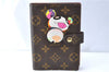 Authentic Louis Vuitton Monogram Panda Agenda Day Planner Cover R20011 LV J1388