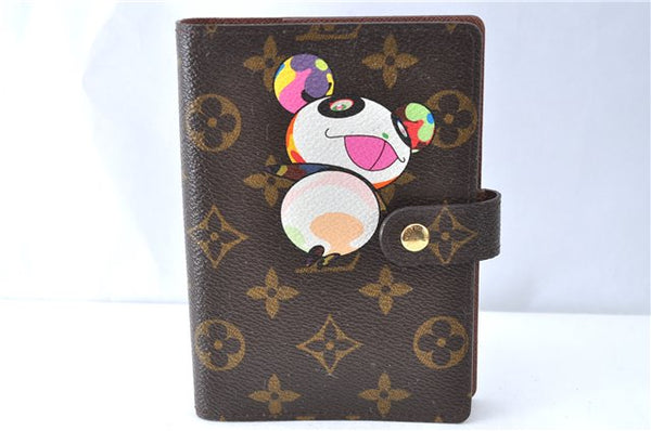 Authentic Louis Vuitton Monogram Panda Agenda Day Planner Cover R20011 LV J1388