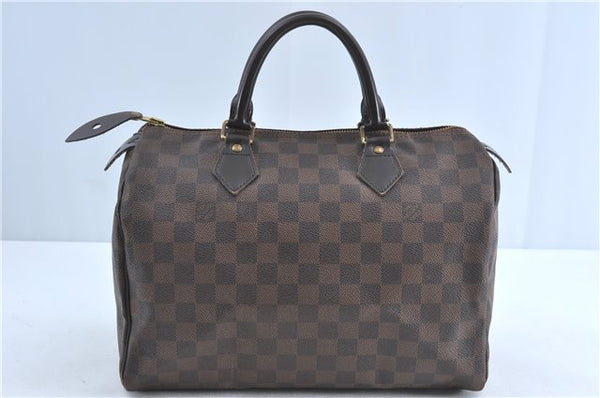 Authentic Louis Vuitton Damier Speedy 30 Hand Boston Bag N41364 LV J1390