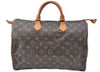 Authentic Louis Vuitton Monogram Speedy 35 Hand Boston Bag M41524 LV J1396