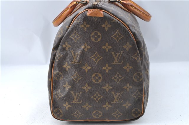 Authentic Louis Vuitton Monogram Speedy 35 Hand Boston Bag M41524 LV J1396