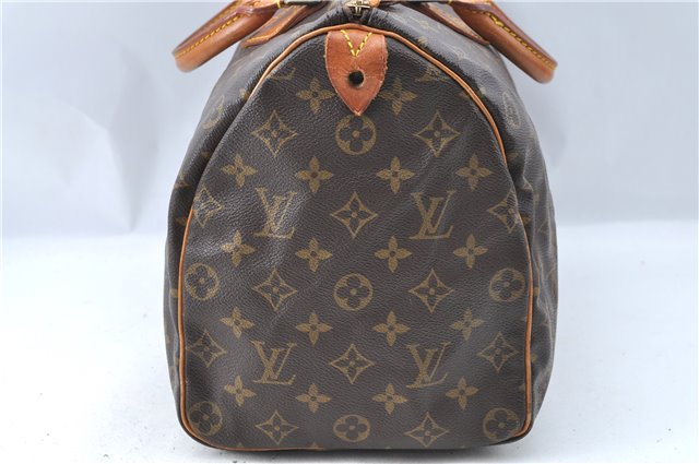 Authentic Louis Vuitton Monogram Speedy 35 Hand Boston Bag M41524 LV J1396