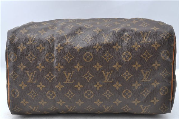 Authentic Louis Vuitton Monogram Speedy 35 Hand Boston Bag M41524 LV J1396